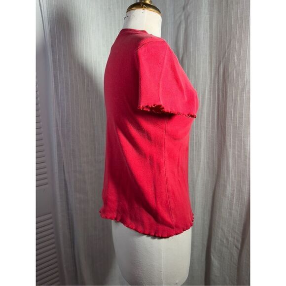 Bette & Court Minimalist Red Holiday Shirt - Size M - Picture 6 of 6